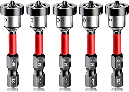 Set van 5 Magnetische Schroefbits van 50mm van S2 Legeringstaal voor Handboor en Elektrisch Gereedschap