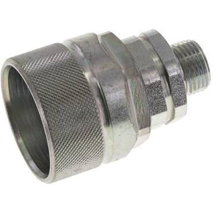 Stalen DN 12.5 Hydraulische Koppeling Insteeknippel 10 mm S Knelring ISO 14541/8434-1 D M36 x 2