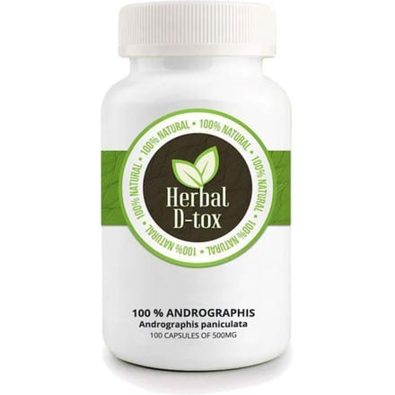 Kruiden D-tox Groene Chirette ~ Andrographis - 100 capsules x 500 mg