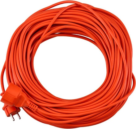 Verlengsnoer Buiten - 30 Meter Oranje H05VV-F 2x1mm