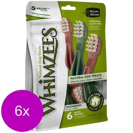 Whimzees Tandenborstel Large - Hondensnacks - 6 x 6x14.5 cm