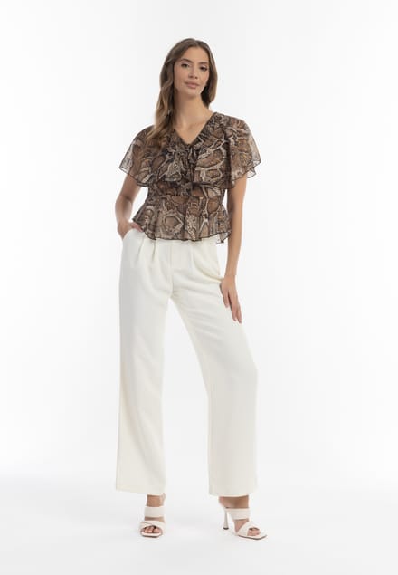 Faina Blouse Dames beige slang