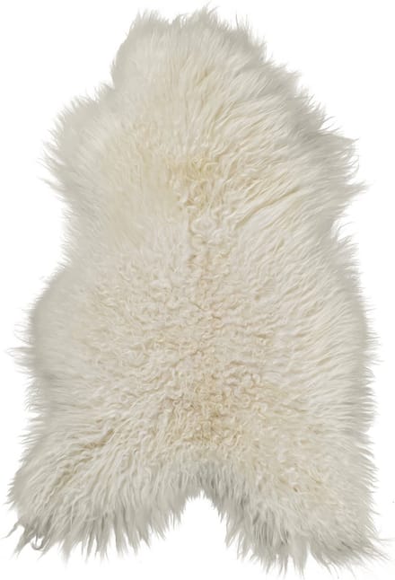 Van Buren - IJslands schapenvacht wit - 100% echte schapenvacht - XXL - Langharige wol