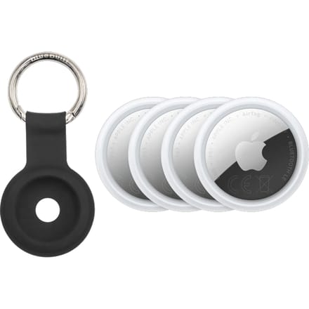 Apple AirTag 2 (4-Pack) + BlueBuilt Apple AirTag Sleutelhanger