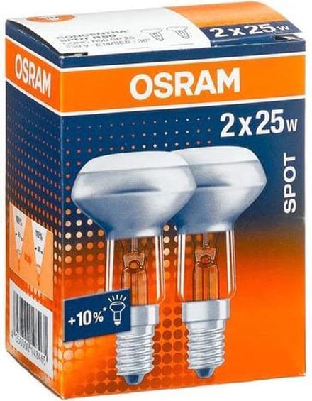 Osram 25W R50 30° E14 Gloeilamp - Dimbaar - Kleine Fitting - Duopack