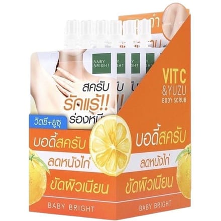 BABY BRIGHT - Gommage Corps Vit C & Yuzu 40 g.  x 6 pièces 40 g. x 6 pcs orange