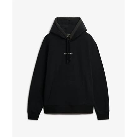 Superdry Micro Logo Fleece Hoodie Heren - Maat S