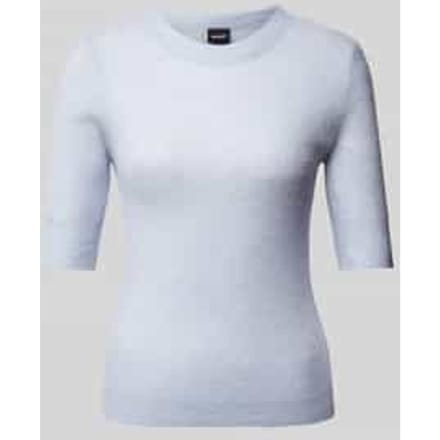 Wollen pullover in gebreide look