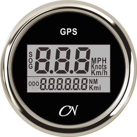 CN zwarte GPS Snelheidsmeter Ø52mm inclusief GPS-Antenne