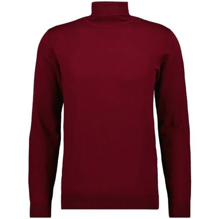 Ragman Trui Col Cotton Cashmere Uni Berry / male