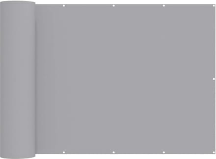 vidaXL - Balkon - Privacy - Scherm - 150 - x - 400 - cm - Polyester - Lichtgrijs