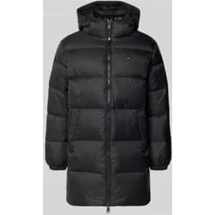 Regular fit lange donsjas met logostitching