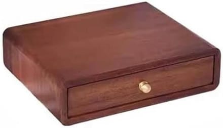 Houten Sieradendoos - Sieraden Organizer - Desktopopslag - Gladde Schuifladen - 1 Laag - Walnoot