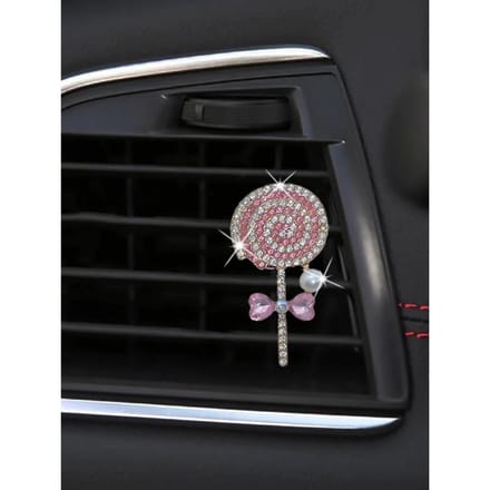 1pc Ornement de Sortie d'Air de Voiture Design Sucette one-size rose