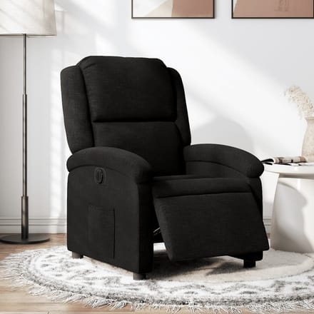 vidaXL - Fauteuil - verstelbaar - elektrisch - stof - zwart