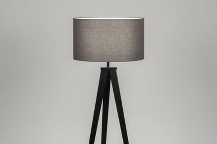 Lumidora Vloerlamp 30883 - ANTIQUA - E27 - Zwart - Grijs - Metaal - ⌀ 51 cm