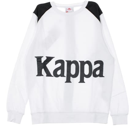 Bernel Band heren sweatshirt met ronde hals, wit/zwart