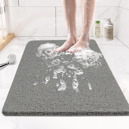 Antislip Badmat 61 x 40 cm - Zachte, Sneldrogende PVC Badmat voor Natte Ruimtes