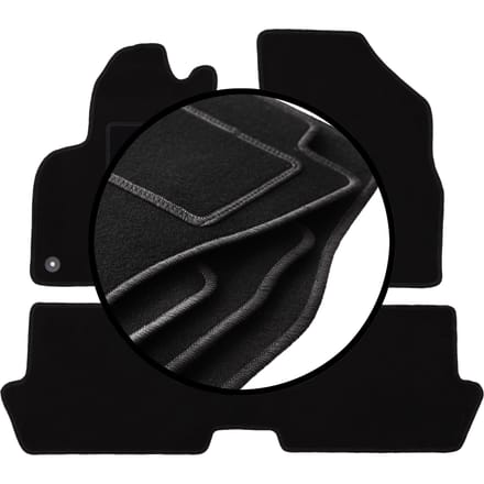 Complete set veloursmatten voor: Peugeot 5008 I crossover (2009-2017)