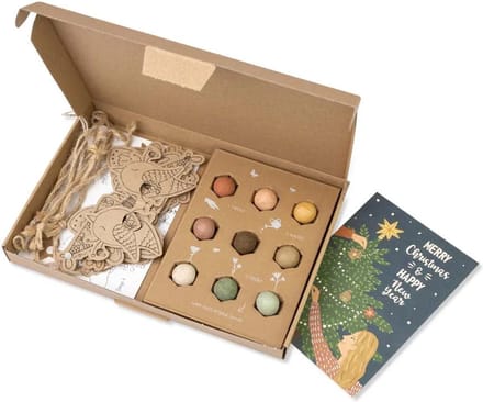 Blossombs Bloembommetjes Giftbox Large - DIY Slinger - 9 Zaadbommetjes - Xmas