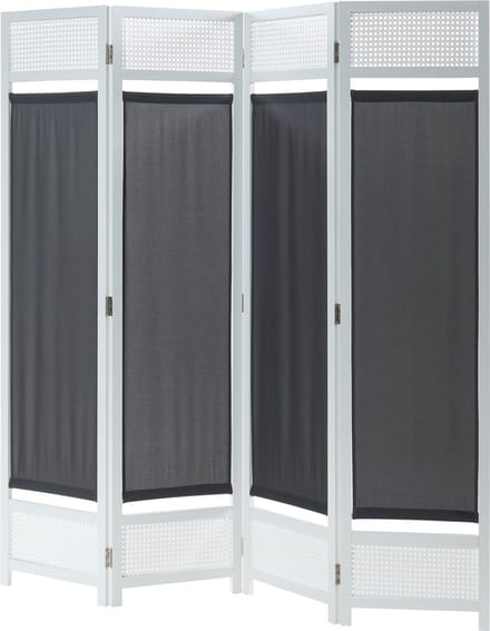Kamerscherm Dorotea scheidingswand 160x170 cm wit en donkergrijs [en.casa]
