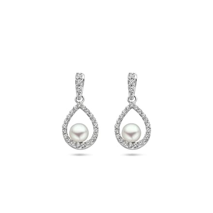 oorhangers parel en zirkonia