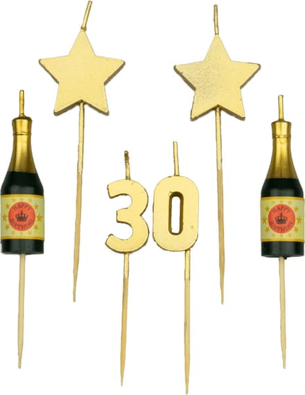 Party cake candles - 30 years