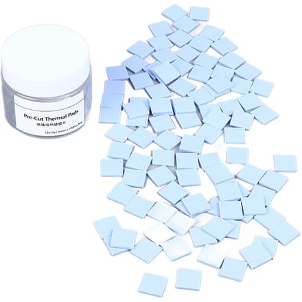 100 Stuks Thermisch Geleidende Pad Siliconen Thermisch Vel voor IC Chipset LED IC SMD DIP Blauw