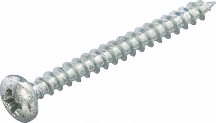 Spaanplaatschroeven Clinderkop Pozidriv Verzinkt 4.0x16mm