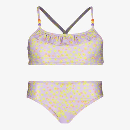 Osaga meisjes bikini met bloemenprint lila - Maat 152