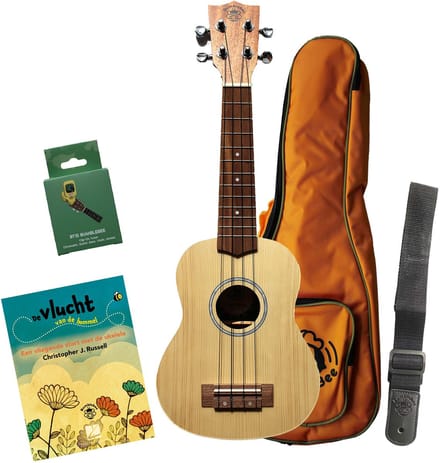 BumbleBee BUS50 Soprano Ukulele Pack NL sopraan ukelele starterset met Nederlandstalig boekje