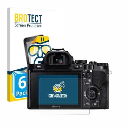 BROTECT - Screenprotector voor Sony Alpha 7 (ILCE-7) - Folie Beschermfolie transparant 6 Stuks