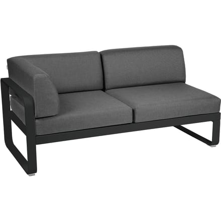 Fermob BELLEVIE hoekmodule links - 42 drop mat - A3 grafietgrijs