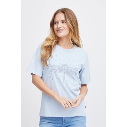 Dames-T-shirt Pulz Jeans Dragonfly