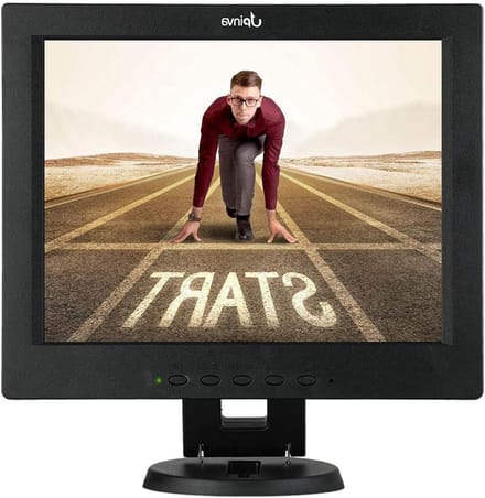 Bewakingsmonitor 12 inch - CCTV Display LCD - Veiligheid Toezicht - Multifunctionele Ingangen - 12 inch - Zwart