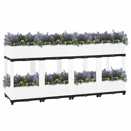 vidaXL - Plantenbak - verhoogd - 160x40x71 - cm - polypropeen