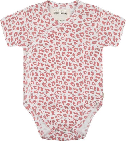Little Indians Romper Baby korte mouwen | Leopard Rose