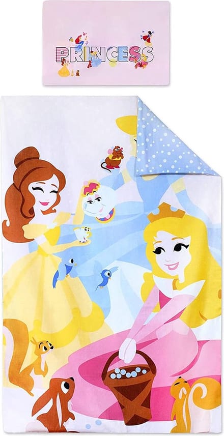 Disney Baby Princess Eenpersoons Dekbedovertrek + Kussensloop - 90 x 140 cm