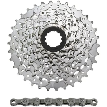 Cassette met ketting Sunrace M96 11-34 Shimano Nickel