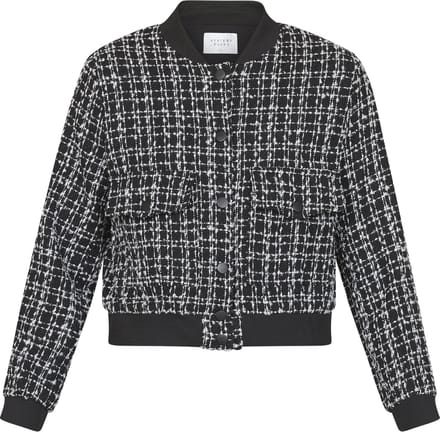 SISTERS POINT Garwin-ja7 - Dames Jas - Black Check - Maat S