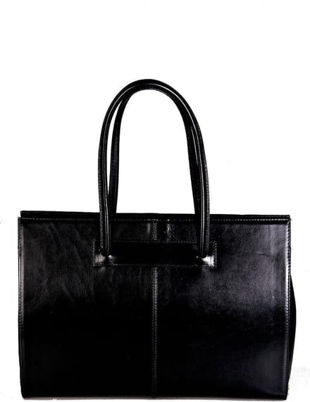Viabologna Laptoptas Elegante Leer - zwart