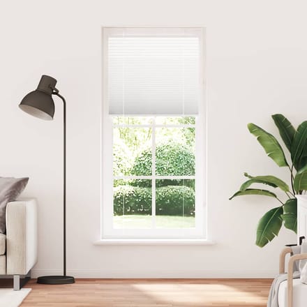 vidaXL - Plissé - rolgordijn - 85x200 - cm - stofbreedte - 84,4 - cm - polyester - wit
