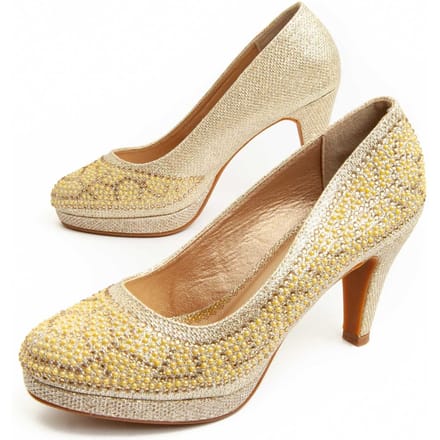 Zapato De Tacón Para Mujer.  Montevita  Unne67  92370 41 goud