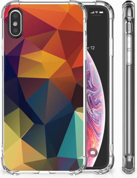 Apple iPhone X | Xs Shockproof Case Polygon Color