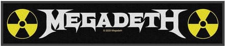 Megadeth Patch - Megadeth Logo - voor Geen - zwart-wit-geel