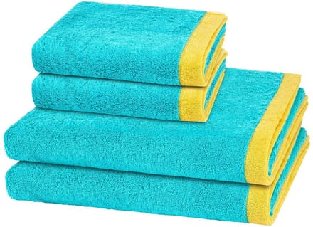 Cawö Sonstiges 2 X handdoek 2 X douchehanddoek - in set 4 pack Lifestyle Splash