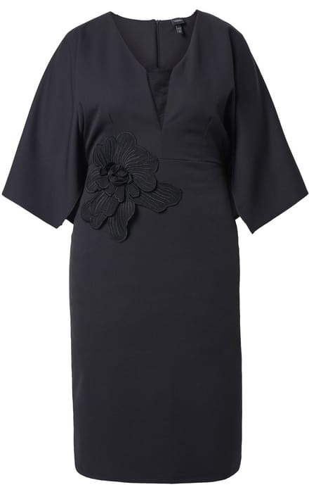 Ulla Popken - Dames - Feestelijke jurken - Zwart - Maat 54
