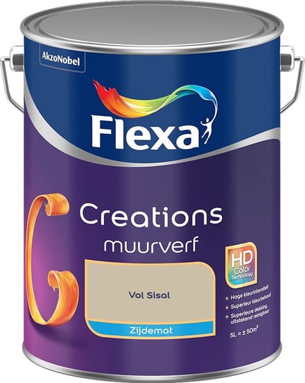 Flexa - Creations Muurverf Zijdemat - Vol Sisal - Mengverf - 5 L