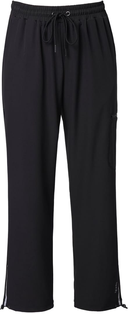 Ulla Popken - Dames - Functionele joggingbroek waterafstotend Powerstretch - Zwart - Maat 42+