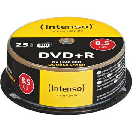 Intenso 4311144 DVD+R DL disc 8.5 GB 25 stuk(s) Spindel